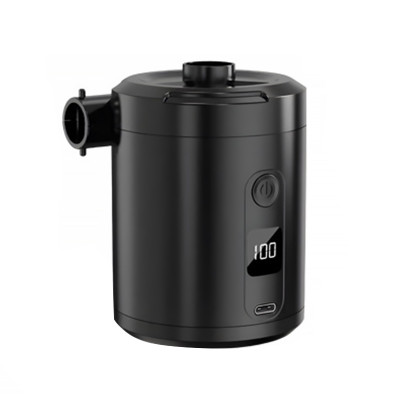 Аккумуляторный воздушный насос для матрасов WQ-022 портативный электронасос на аккумуляторе 5200 мАч Black