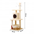 Когтеточка Taotaopets Y0006 лежак с игрушками для кота 115 см
