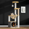 Когтеточка игровой центр Taotaopets Y0044-А лежак с игрушками для кота 40*40*115 см