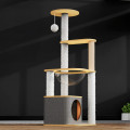 Когтеточка игровой центр Taotaopets Y0044-А лежак с игрушками для кота 40*40*115 см