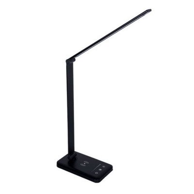 Настольная LED лампа M856 светодиодная с беспроводной зарядкой Black