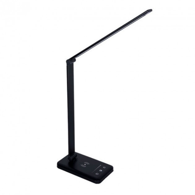 Настольная LED лампа M856 светодиодная с беспроводной зарядкой Black