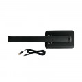 Настольная LED лампа M856 светодиодная с беспроводной зарядкой Black