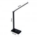 Настольная LED лампа M856 светодиодная с беспроводной зарядкой Black