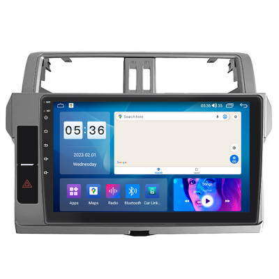 Штатная магнитола Lesko для Toyota Land Cruiser Prado 150 Series Рестайлинг 1 2013-2017 экран 10" 2/32Gb CarPlay 4G Wi-Fi GPS Prime