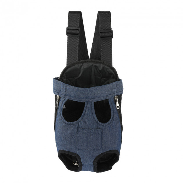 Рюкзак- кенгуру для животных SY210814 Dark Blue с карманом M