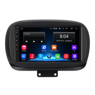 Штатная магнитола Lesko для Fiat 500X I 2014-2018 экран 9" 2/32Gb Wi-Fi GPS Base