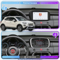 Штатная магнитола Lesko для Fiat 500X I Рестайлинг 2018-н.в. экран 9" 4/64 QLED CarPlay 4G Wi-Fi GPS 360 Prime