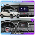 Штатная магнитола Lesko для Fiat 500X I Рестайлинг 2018-н.в. экран 9" 2/32Gb 4G Wi-Fi GPS Top