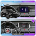 Штатная магнитола Lesko для Fiat 500X I 2014-2018 экран 9" 1/16Gb Wi-Fi GPS Base