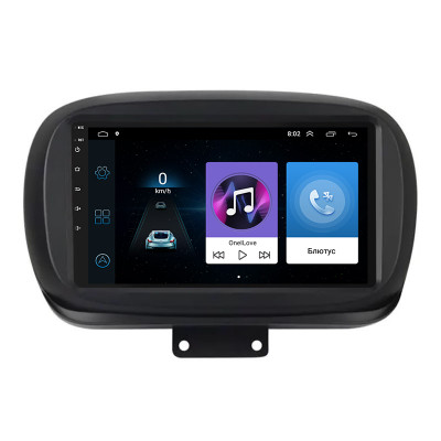 Штатная магнитола Lesko для Fiat 500X I Рестайлинг 2018-н.в. экран 9" 1/16Gb Wi-Fi GPS Base