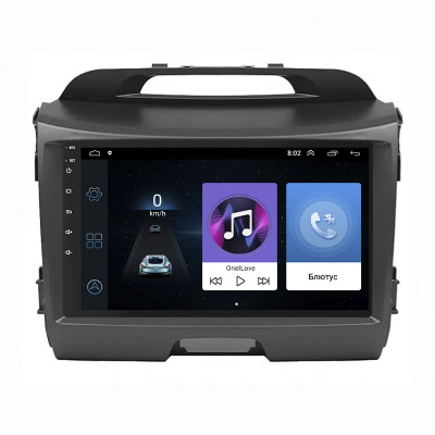 Штатная магнитола Lesko для Kia Sportage III 2010-2014 экран 9" 1/16Gb Wi-Fi GPS Base