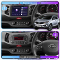 Штатная магнитола Lesko для Kia Sportage III 2010-2014 экран 9" 1/16Gb Wi-Fi GPS Base