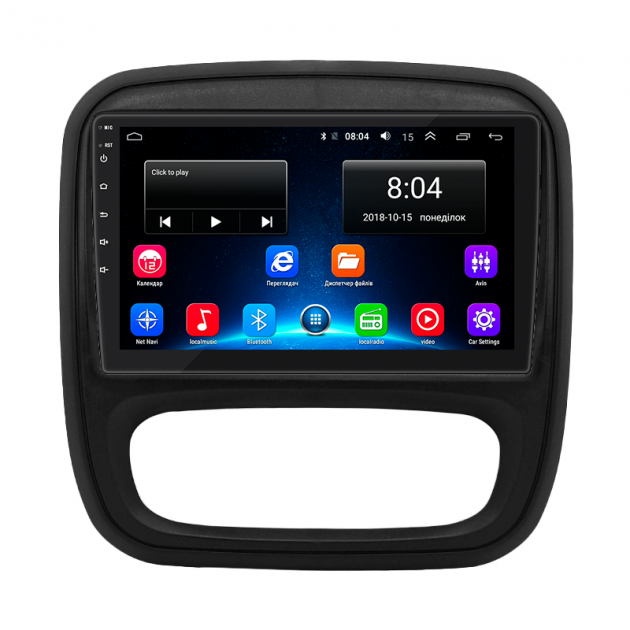 Штатная магнитола Lesko для Opel Vivaro B 2014-2018 экран 9" 1/16Gb Wi-Fi GPS Base