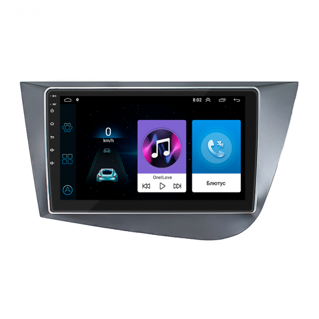 Штатная магнитола Lesko для SEAT Leon II Рестайлинг 2009-2012 экран 9" 1/16Gb Wi-Fi GPS Base