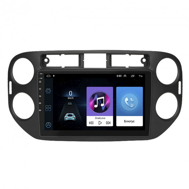 Штатная магнитола Lesko для Volkswagen Tiguan I 2007-2011 экран 9" 1/16Gb Wi-Fi GPS Base