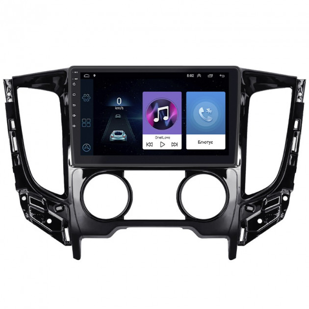 Штатная магнитола Lesko для Mitsubishi Pajero Sport III ver.1 2015-2019 экран 9" 1/16Gb Wi-Fi GPS Base