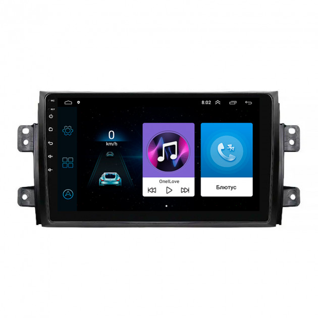 Штатная магнитола Lesko для Fiat Sedici  2005-2014 экран 9" 1/16Gb Wi-Fi GPS Base