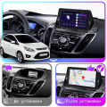 Штатная магнитола Lesko для Ford C-MAX II 2010-2015 экран 9" 1/16Gb Wi-Fi GPS Base
