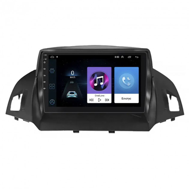 Штатная магнитола Lesko для Ford Kuga II Рестайлинг 2016-2019 экран 9" 1/16Gb Wi-Fi GPS Base