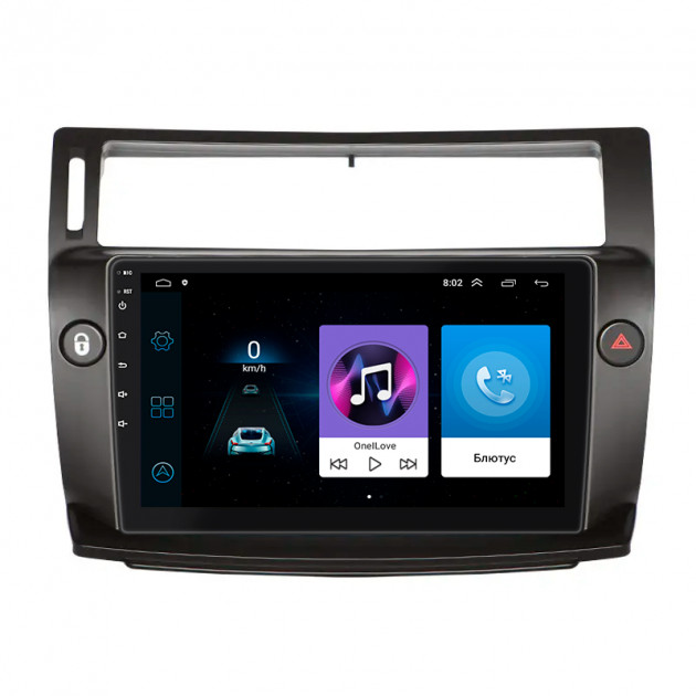 Штатная магнитола Lesko для Citroen C4 I Рестайлинг 2008-2011 экран 9" 1/16Gb Wi-Fi GPS Base