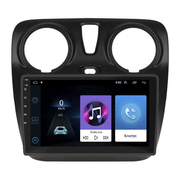 Штатная магнитола Lesko для Dacia Lodgy ver 2 2012-2017 экран 9" 1/16Gb Wi-Fi GPS Base