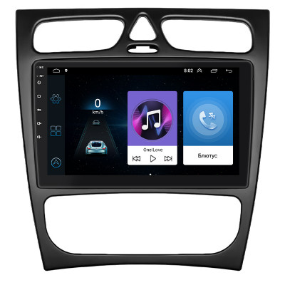 Штатная магнитола Lesko для Mercedes-Benz C-Класс II (W203) 2000-2004 экран 9" 1/16Gb Wi-Fi GPS Base