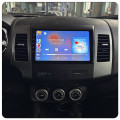 Штатная магнитола Lesko для Mitsubishi Outlander II 2005-2009 экран 9" 1/16Gb Wi-Fi GPS Base