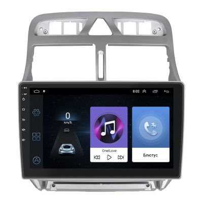 Штатная магнитола Lesko для Peugeot 307 I Рестайлинг 2005-2008 экран 9" 1/16Gb Wi-Fi GPS Base