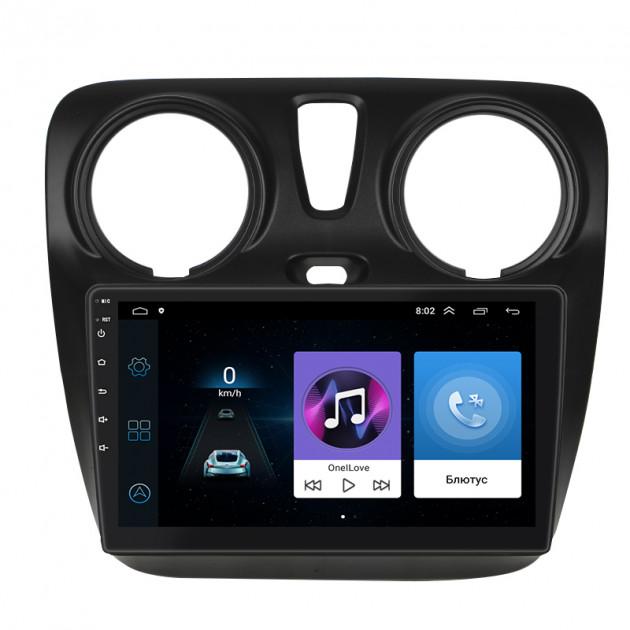 Штатная магнитола Lesko для Renault Dokker I 2012-2021 экран 9" 1/16Gb Wi-Fi GPS Base