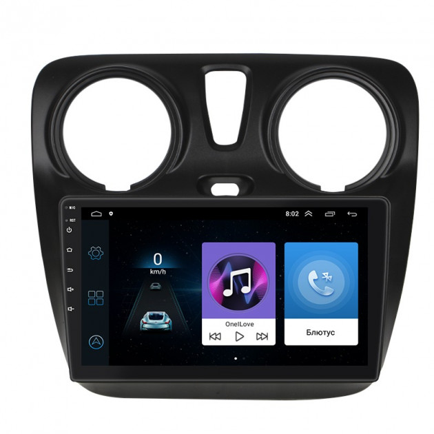 Штатная магнитола Lesko для Renault Lodgy  2012-2022 экран 9" 1/16Gb Wi-Fi GPS Base