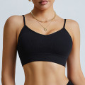 Топ женский в текстуре косичка WX6608# с регулируемыми брителями съемные чашечки Черный L
