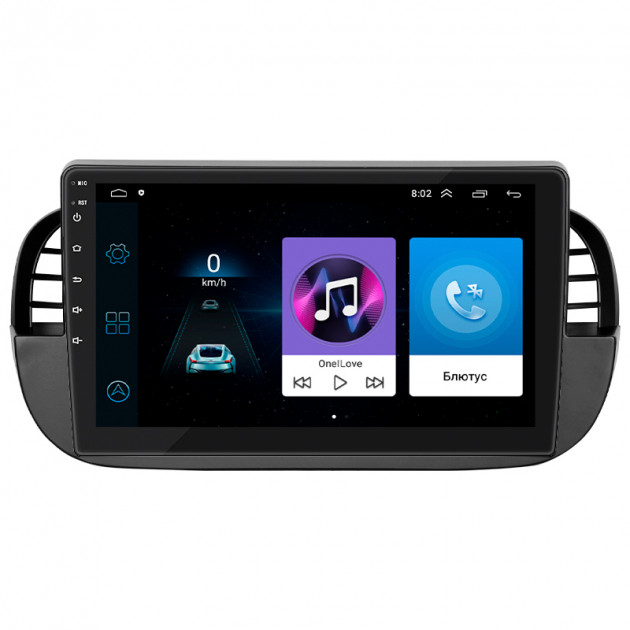 Штатная магнитола Lesko для Fiat 500 II 2007-2015 экран 9" 1/16Gb Wi-Fi GPS Base