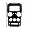 Переходная рамка Jeep Wrangler 2007-2010 (2 doors) (7141) 9"