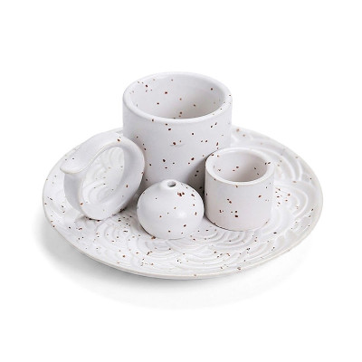 Подставка для благовоний JCSMJ20 для ароматических конусов палочек пало санто пучков шалфея White