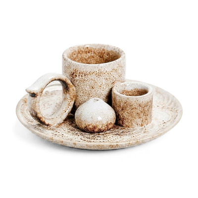 Подставка для благовоний JCSMJ20 для ароматических конусов палочек пало санто пучков шалфея Ivory Brown