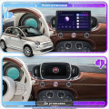 Штатная магнитола Lesko для Fiat 500 II Рестайлинг 2015-н.в. экран 9" 2/32Gb Wi-Fi GPS Base