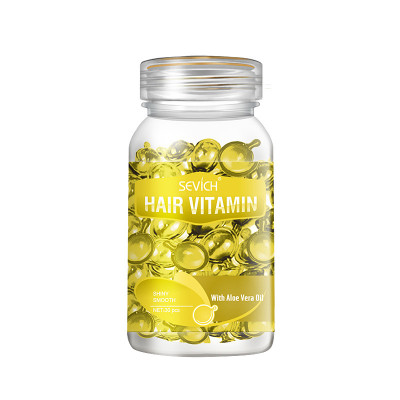 Витаминные капсулы для волос Sevich Hair Vitamin с маслом Алоэ Вера для светлых волос питание и блеск волос желтые 30 капсул