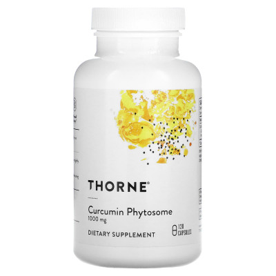 Куркумін, Curcumin Phytosome, Thorne, 120 капсул (500 мг на капсулу)