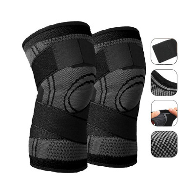 Компрессионные наколенники для спорта AOLIKES HX-7720 Black XL