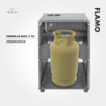Портативний газовий обігрівач FLAMO 3 режими потужності (1400 Вт, 2750 Вт, 4100 Вт) + шланг + редуктор, Польща