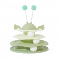 Игрушка Taotaopets 079906 для кота интелектуальная 3-х уровневая Башня Green