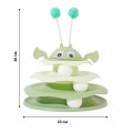 Игрушка Taotaopets 079906 для кота интелектуальная 3-х уровневая Башня Green
