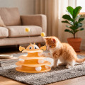 Игрушка Taotaopets 079906 для кота интелектуальная 3-х уровневая Башня Yellow