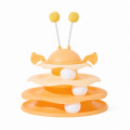 Игрушка Taotaopets 079906 для кота интелектуальная 3-х уровневая Башня Yellow