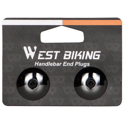 Заглушки в руль West Biking YP0804058 Black