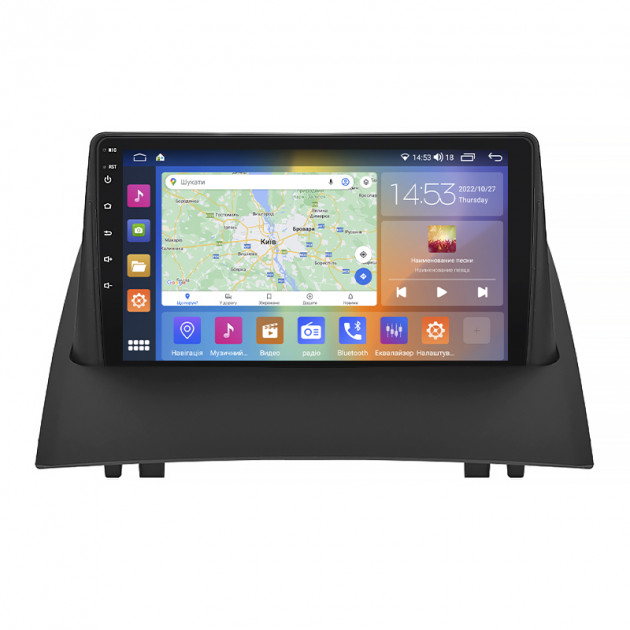 Штатная магнитола Lesko для Renault Megane II 2002-2006 экран 9" 2/32Gb CarPlay 4G Wi-Fi GPS Prime