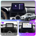 Штатная магнитола Lesko для Renault Megane II 2002-2006 экран 9" 4/32Gb 4G Wi-Fi GPS Top