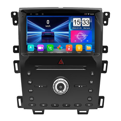 Штатная магнитола Lesko для Ford Edge I Рестайлинг 2010-2014 экран 9" 1/16Gb Wi-Fi GPS Base