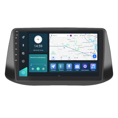 Штатная магнитола Lesko для Hyundai i30 III 2017-2018 экран 9" 4/32Gb 4G Wi-Fi GPS Top